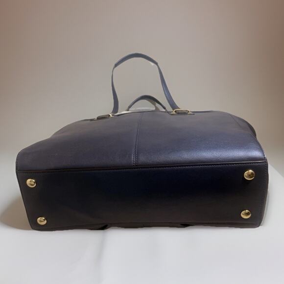 NWT Coach F25205 Taylor Alexis Leather Carryall B4 Midnight Navy - Picture 6 of 11